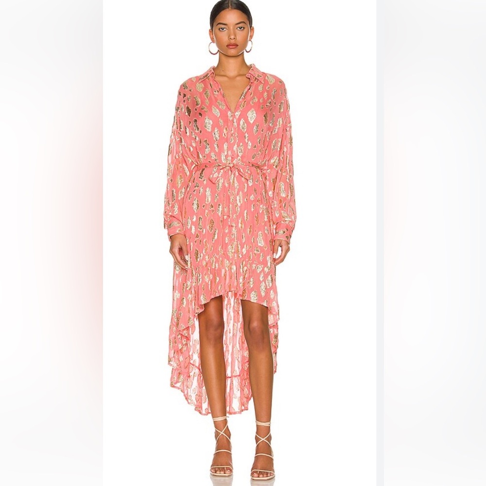 SUNDRESS- Azelie dress in peach in Ankara blush SM - never worn